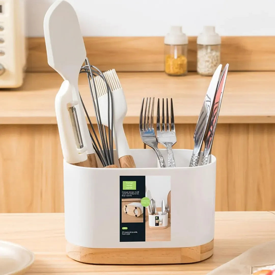 Nordic Removable Draining Chopstick Holder, Kitchen Utensil Bucket, Plastic Chopstick Spoon Storage Rack Nordic Removable Draining Chopstick Holder, Kitchen Utensil Bucket, Plastic Chopstick Spoon Storage Rack